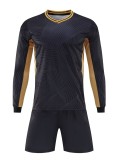 24-25 New Black High Quality Long Sleeve Training Suit