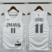 24-25 Dallas Mavericks IRVING #11 White City Edition Top Quality Hot Pressing NBA Jersey