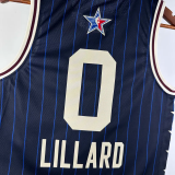 23-24 ALL-STAR LILLARD #0 Blue Top Quality Hot Pressing NBA Jersey