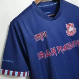 21-22 West Ham x Iron Maiden blue Fans soccer jersey(联名版)