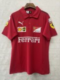 2025 F1 Ferrari New Pattern Red Short Sleeve Racing Suit