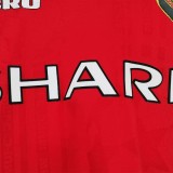 1999-2000 Man Utd Home Long Sleeve Retro Soccer Jersey(决赛版)