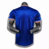 1985 Man Utd Third Blue Retro Soccer Jersey
