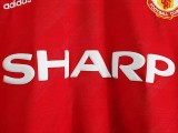 1986 Man Utd Home Long Sleeve Retro Soccer Jersey