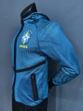 2026 Brazil Blue Pre-Competition Training Windbreaker