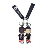 2026 Silicone football star pendant