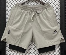 2026 ON Mousy gray Casual Double Layer Short Pants