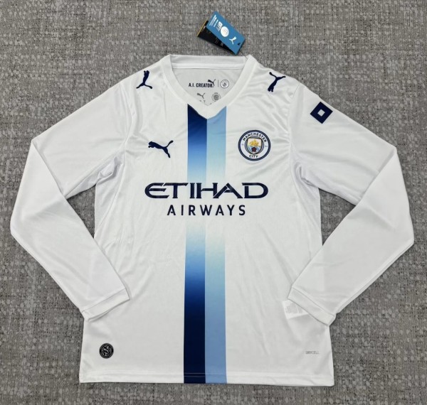 26-27 Man City Third Long Sleeve Fans Soccer Jersey (长袖)