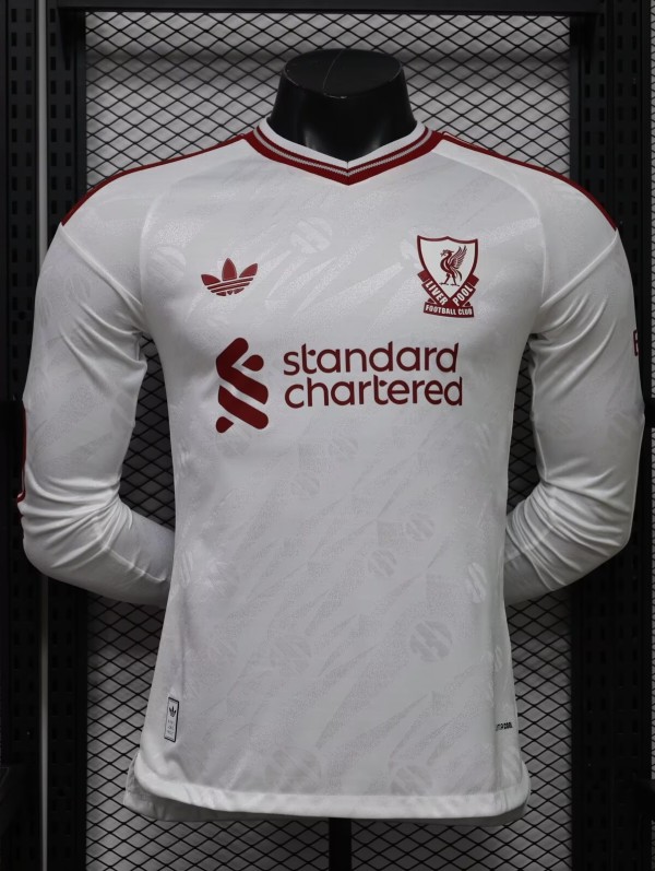 26-27 LIV Away Long Sleeve Player Version Soccer Jersey (长袖球员)