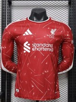 26-27 LIV Home Long Sleeve Player Version Soccer Jersey (长袖球员)