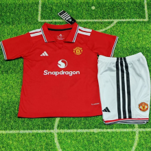 26-27 Man Utd Home Kids Soccer Jersey