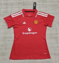 26-27 Man Utd Home Women Fans Soccer Jersey (女)