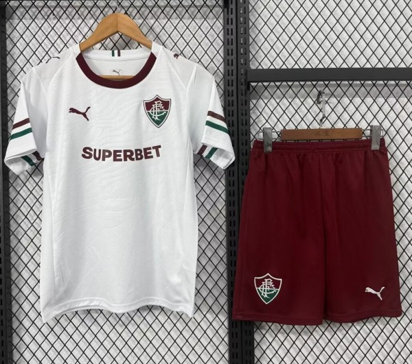 26-27 Fluminense Away Kids Soccer Jersey