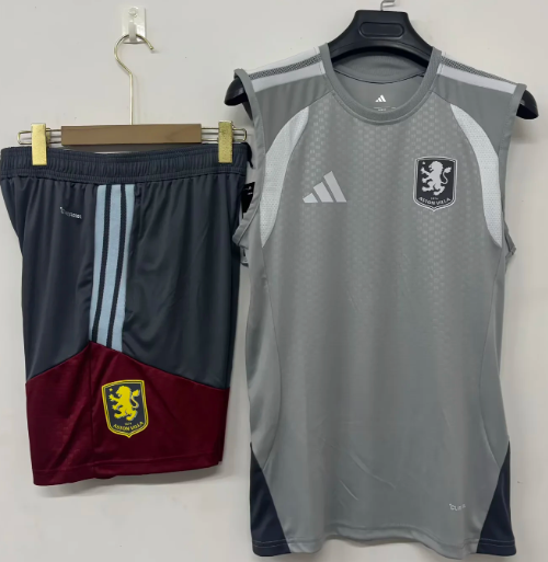 26-27 Aston Villa High Quality Tank Top And Shorts Suit