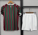 26-27 Fluminense Home Kids Soccer Jersey