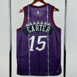 25-26 Raptors CARTER #15 Purple Retro Top Quality Hot Pressing NBA Jersey