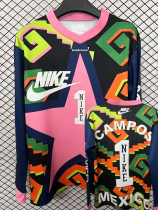 Mexico Campos #1 Goalkeeper Long Sleeve Retro Soccer Jersey (长袖)