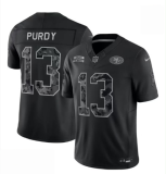2023 San Francisco 49ers Brock Purdy Salute To Service Black Jersey