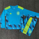 26/27 Spain Ｇoalkeeper Blue Kids Long Sleeve Soccer Jersey