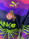1991/1992 FC Köln Royal Blue Goalkeeper  Long Sleeve  Retro Soccer Jersey
