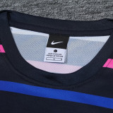 24/25 France Black And Colored StripesTraining Short Suit