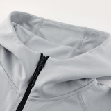 24/25 NM07 Grey Hooded Jacket Tracksuit