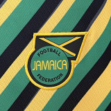 24/25 Jamaica Yellow Green Striped Version Fans Soccer Jersey