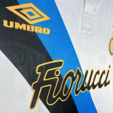 1994/1995 INT White Away Retro Soccer Jersey