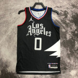 22/23 Clippers WESTBROOk #0 Black Top Quality Hot Pressing NBA Jersey (Trapeze Edition)