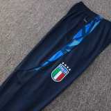 24/25 Italy Sapphire Blue Kids Half Pull Tracksuit  (半拉链、童装)