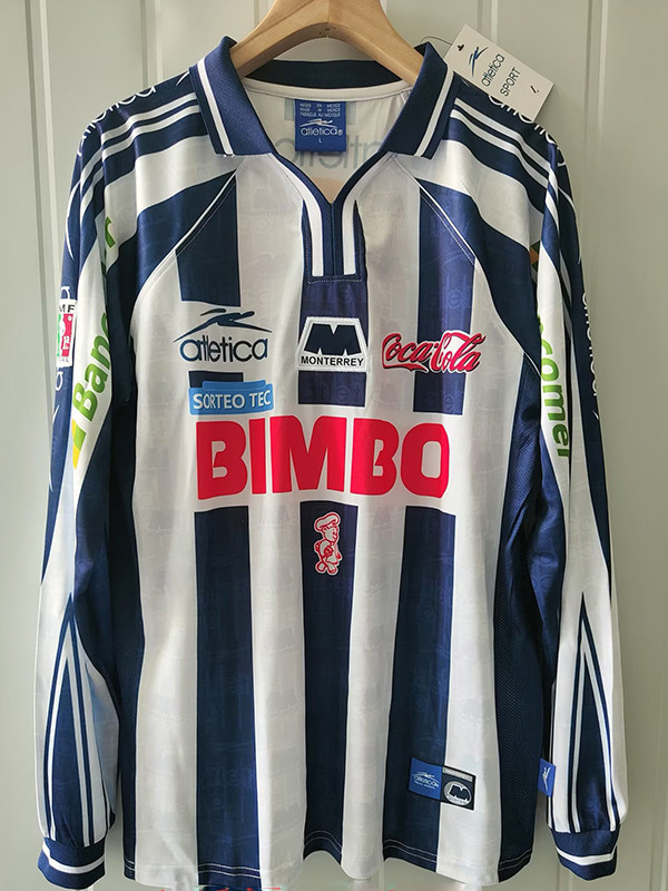 1999/2000 Monterrey Home  Long Sleeve Retro Soccer Jersey