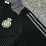 24/25 Al-Nassr Black Half Pull Tracksuit  (半拉链)