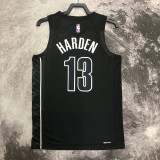 22/23 NETS HARDEN #13 Black Top Quality Hot Pressing NBA Jersey (Trapeze Edition)