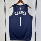 23/24 CLIPPERS HARDEN #1 Dark blue City Edition Top Quality Hot Pressing NBA Jersey