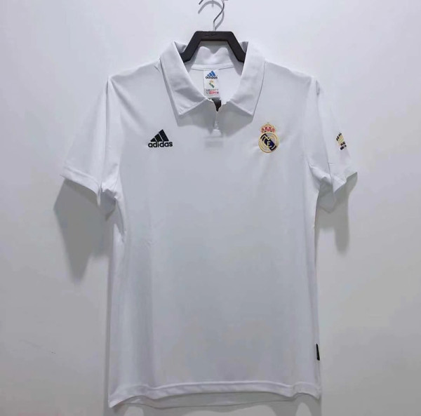 2002/2003 RMA Home Retro Soccer Jersey 欧冠版