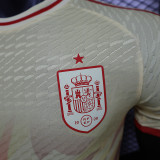 2024 Spain Yellow Red Special Edition Player Version Soccer Jersey