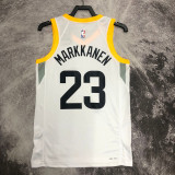 22/23 JAZZ MARKKANEN #23 White Top Quality Hot Pressing NBA Jersey