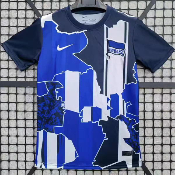 25/26  Hertha BSC Special Edition Blue Fans Soccer Jersey