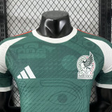 25/26 Mexico Facial image Edition Green Player Version Soccer Jersey