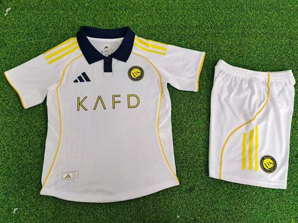 25/26  AL-Nassr Away  Kids  Soccer Jersey