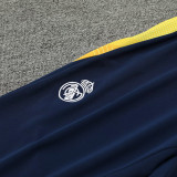 24/25 RMA White Player Version Half Pull Tracksuit  (球员版白、半拉链)