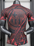24/25 BAR Red Black Special Edition Player Version Soccer Jersey Spotify