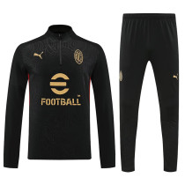 24/25  ACM Black Half Pull Tracksuit  (黑、半拉链)