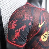 24/25 BAR Red Black Special Edition Player Version Soccer Jersey Spotify