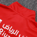 25/26 Al Hilal Red Kids Half Pull Tracksuit #E25170(半拉链\童装)