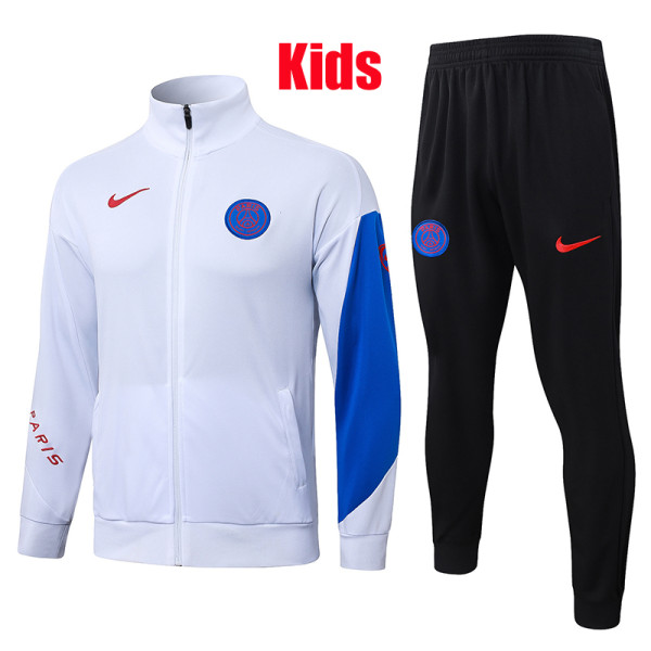 25/26 PSG White Kids Jacket Tracksuit #E25214
