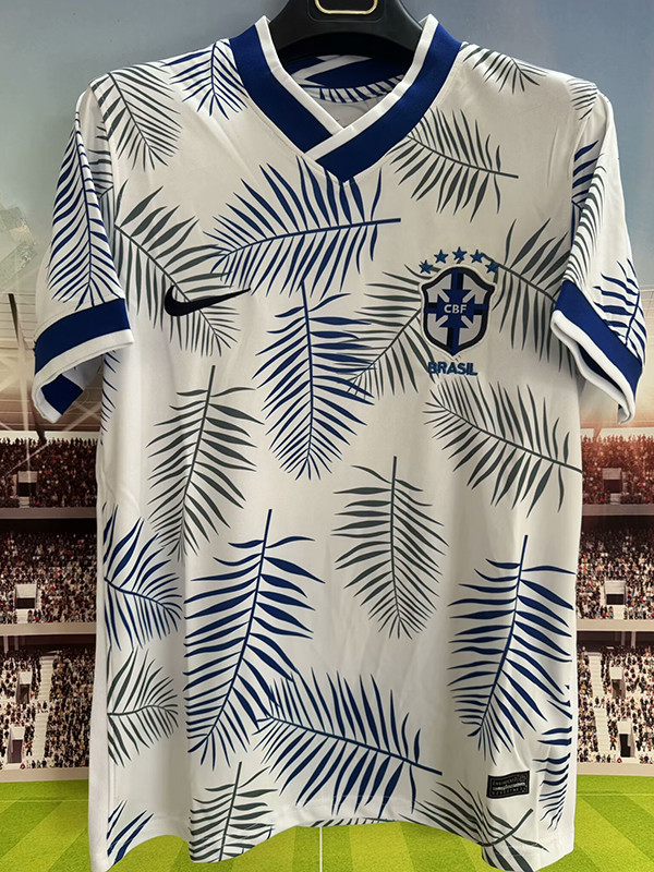 25/26 Brazil  Leaf Edition white Training Shirts