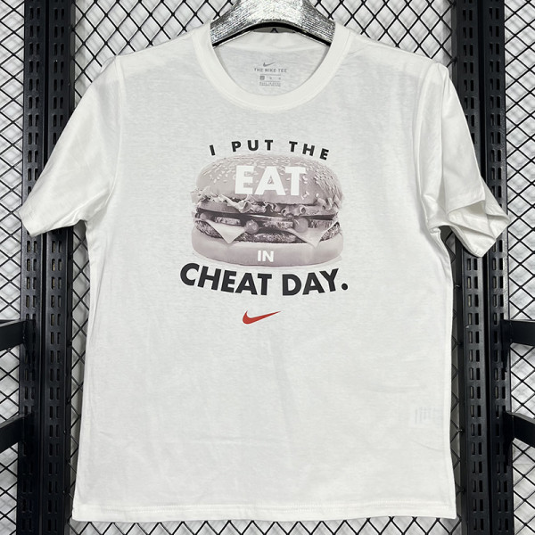 2025 T247 Hamburger ETA NK White  Pure Cotton  Blue T-shirt