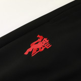 24/25  Man Utd  Black Jacket Tracksuit #06(袖带红白边）