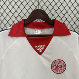 1988 Denmark Away Retro  Soccer Jersey